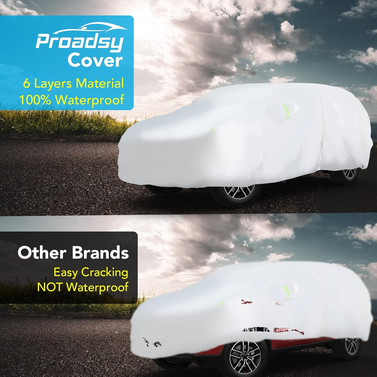 Waterproof Car Cover with Zipper A843320