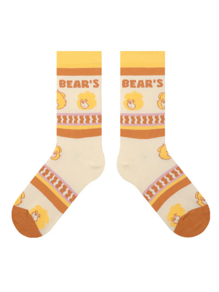 Striped Cotton Socks D223