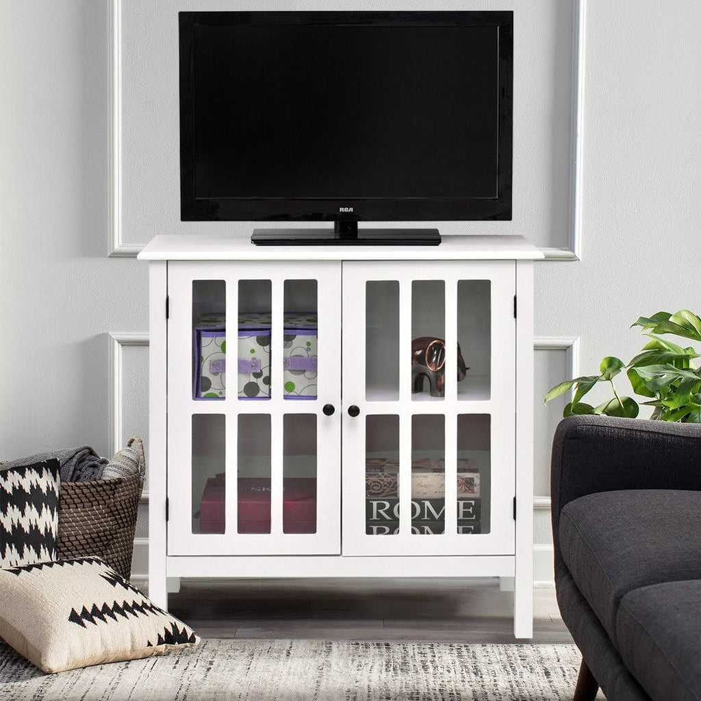 Glass Door Sideboard Storage Cabinet H2534