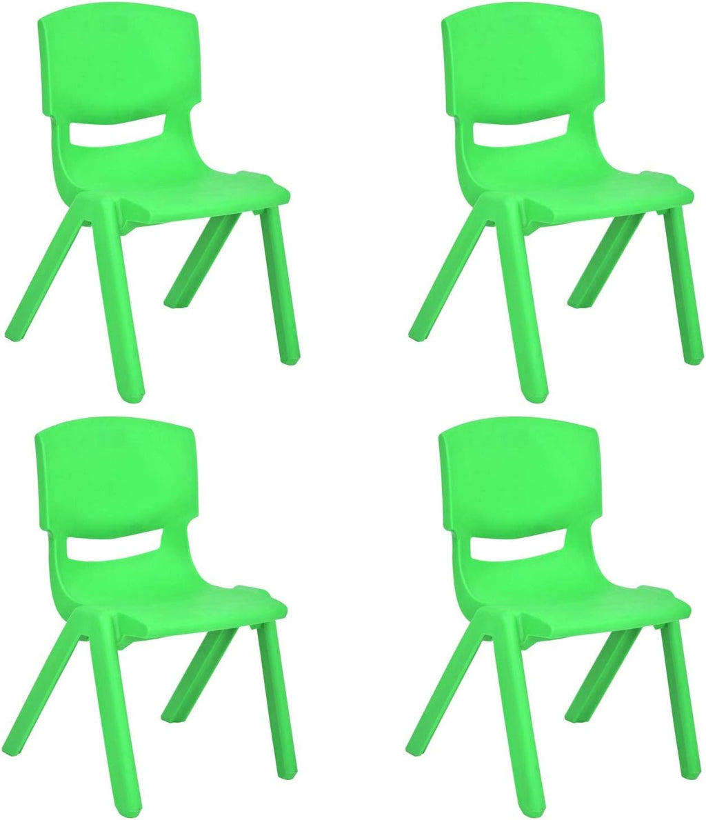 Stackable Plastic Kids Learning Chairs, Yellow, 2 Pack X5301