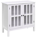 Glass Door Sideboard Storage Cabinet H2534