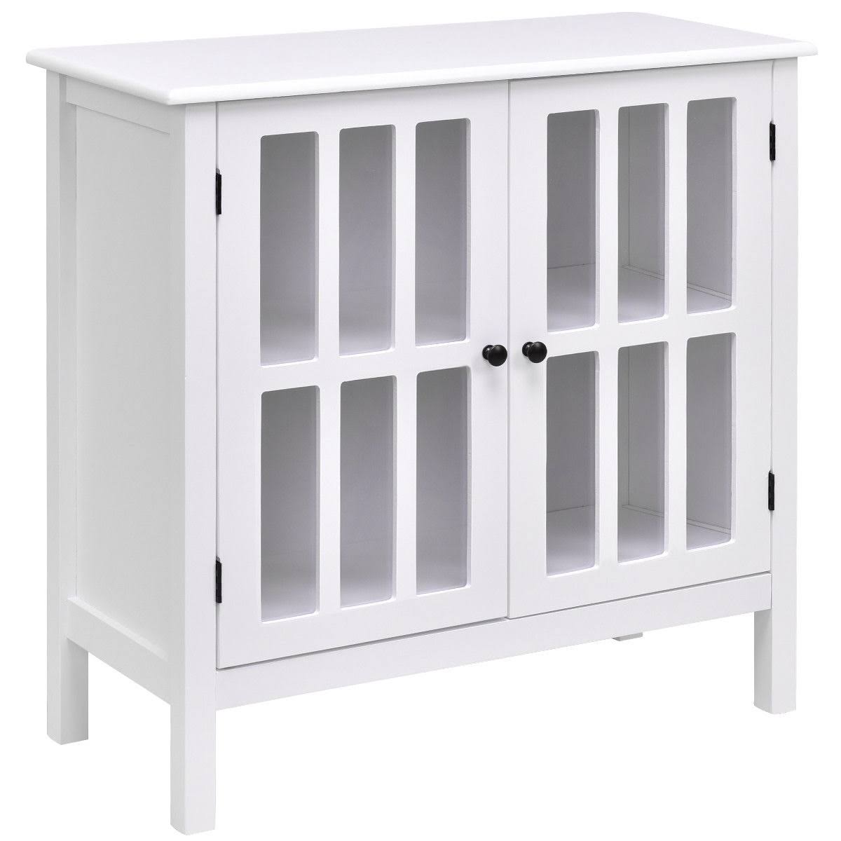 Glass Door Sideboard Storage Cabinet H2534