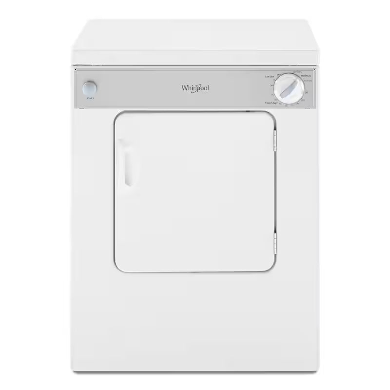 White Compact Electric Vented Dryer K4814