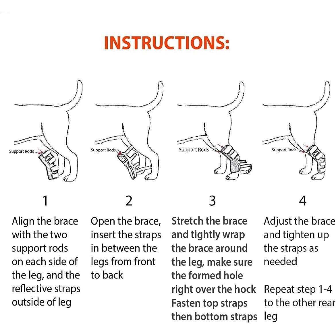 3-in-1 Dog Splint Braces V2552