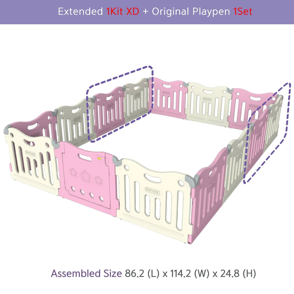Pink 25-inch Playpen Gate Extension Kit R798628