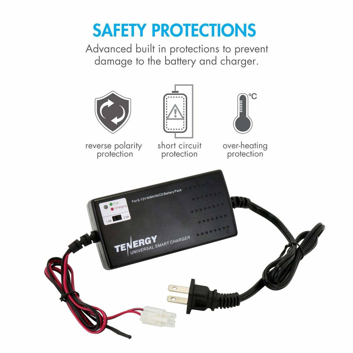 Combo: Universal Smart Charger 6V - 12V + 2 Pcs 7.2V NiMH 3800mAh Battery Packs V629372