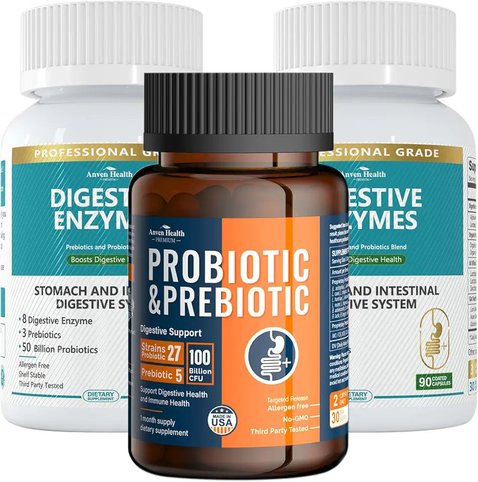100 Billion Probiotics Digestive Enzymes Y864052
