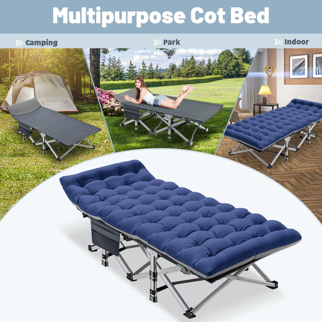 Camping Cot with Mattress & Carry Bag N72232