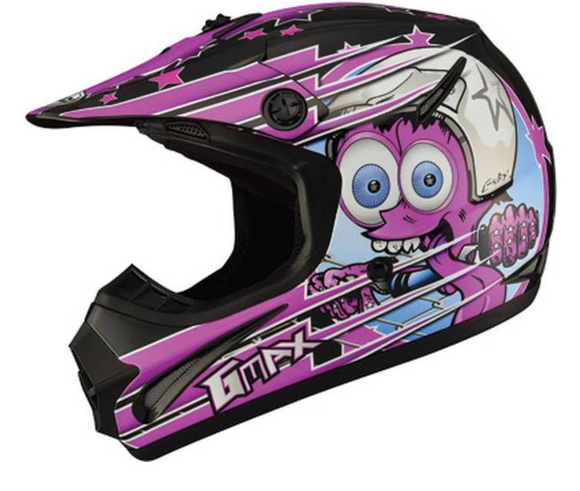 Black/Purple Youth Helmet X699