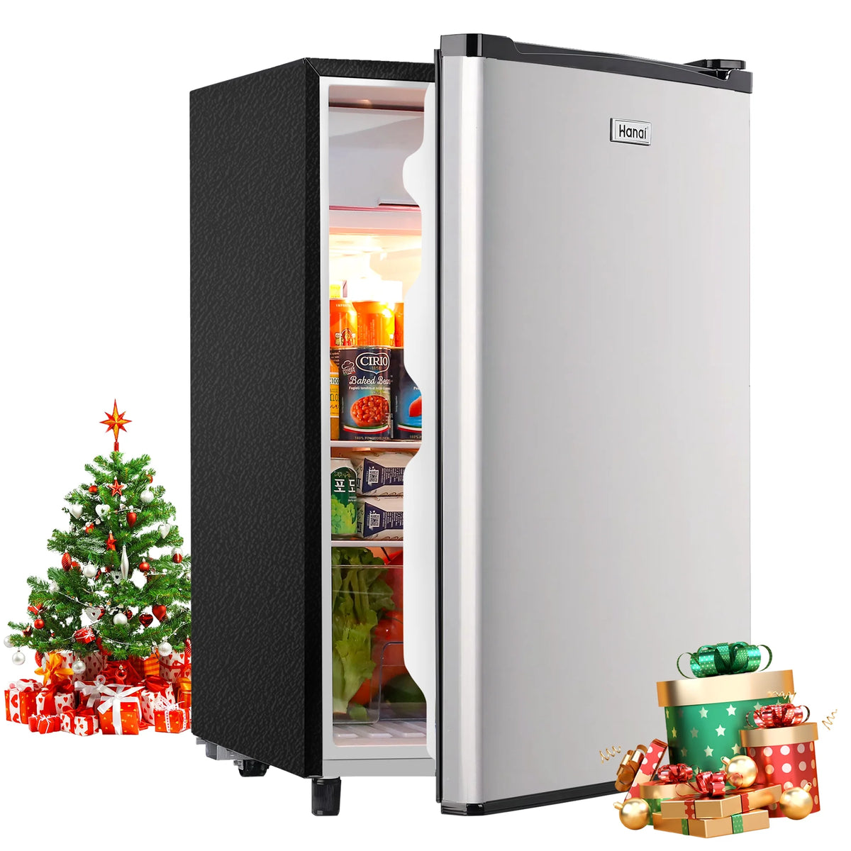3.2 Cu ft Black One Door Mini Fridge L979