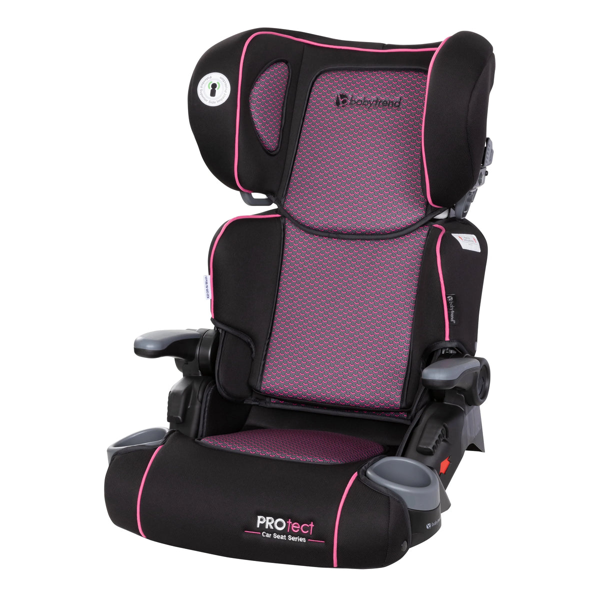 Folding High Back Booster Car Seat Red G782