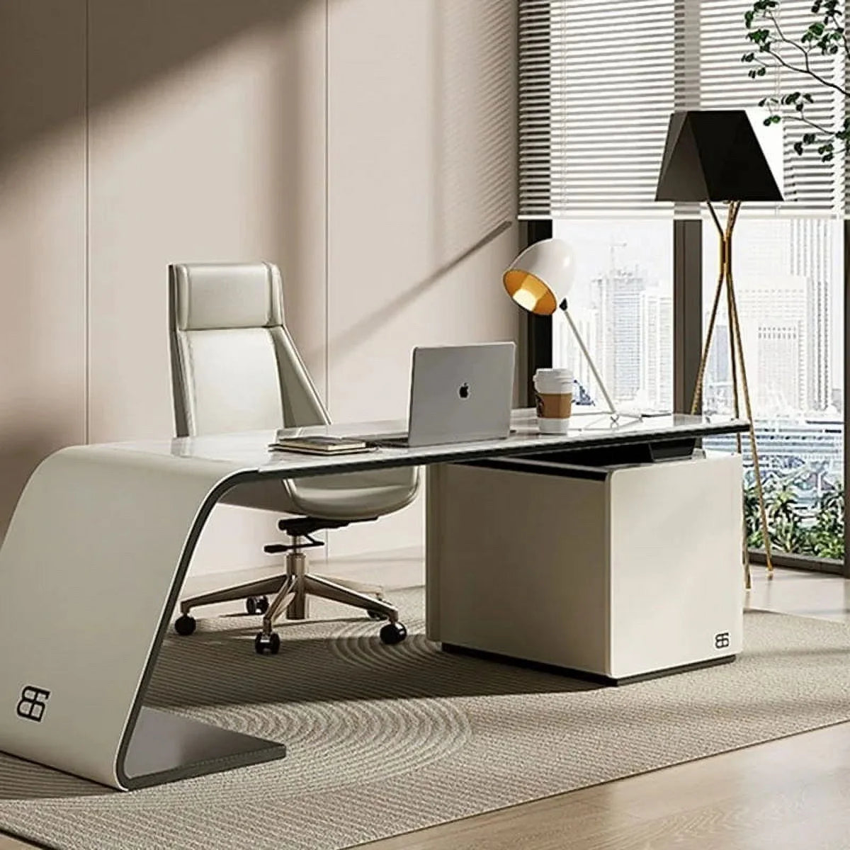 Modern Desk with Drawer S452
