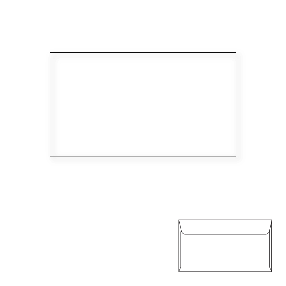 White 24# Regular Envelopes, Side Seam, No Window, Carton of 5000 X213
