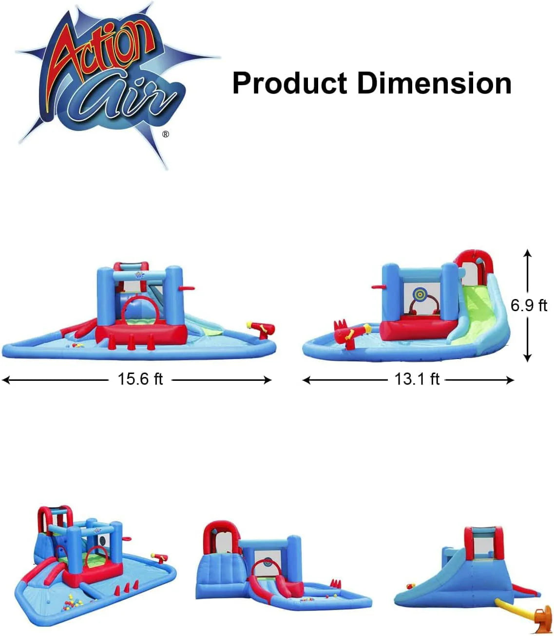 Inflatable Water Slide with Pool L69716