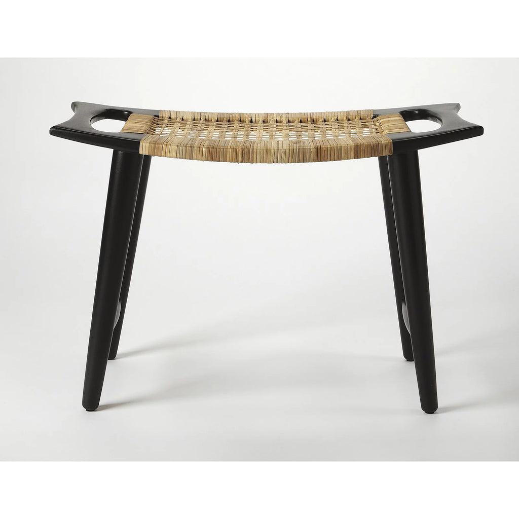 Black and Natural Foot Stool Y141298