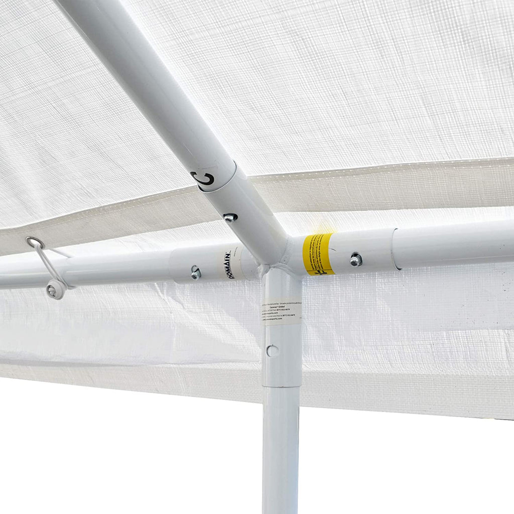 White 10' x 15' Carport Shelter A1849