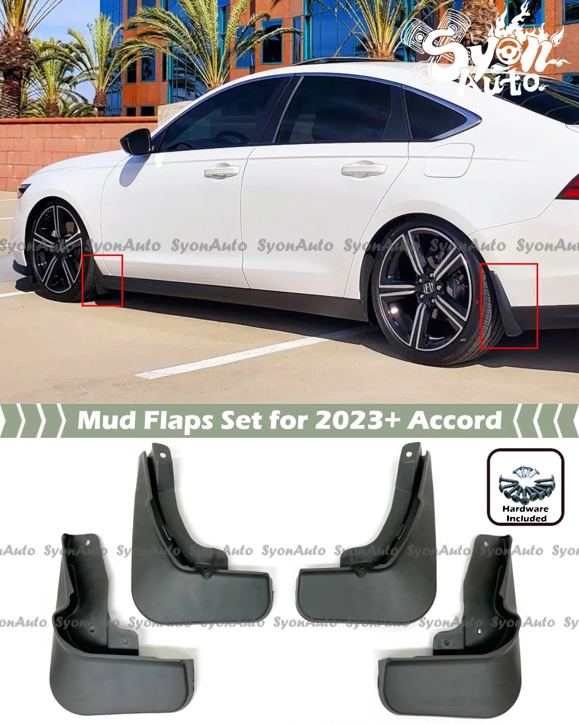 Mud Flaps Splash Guards Set of 4 V692