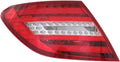 2008-2011 Mercedes-Benz C350 Tail Light Assembly Driver Side w/Bulbs P41756
