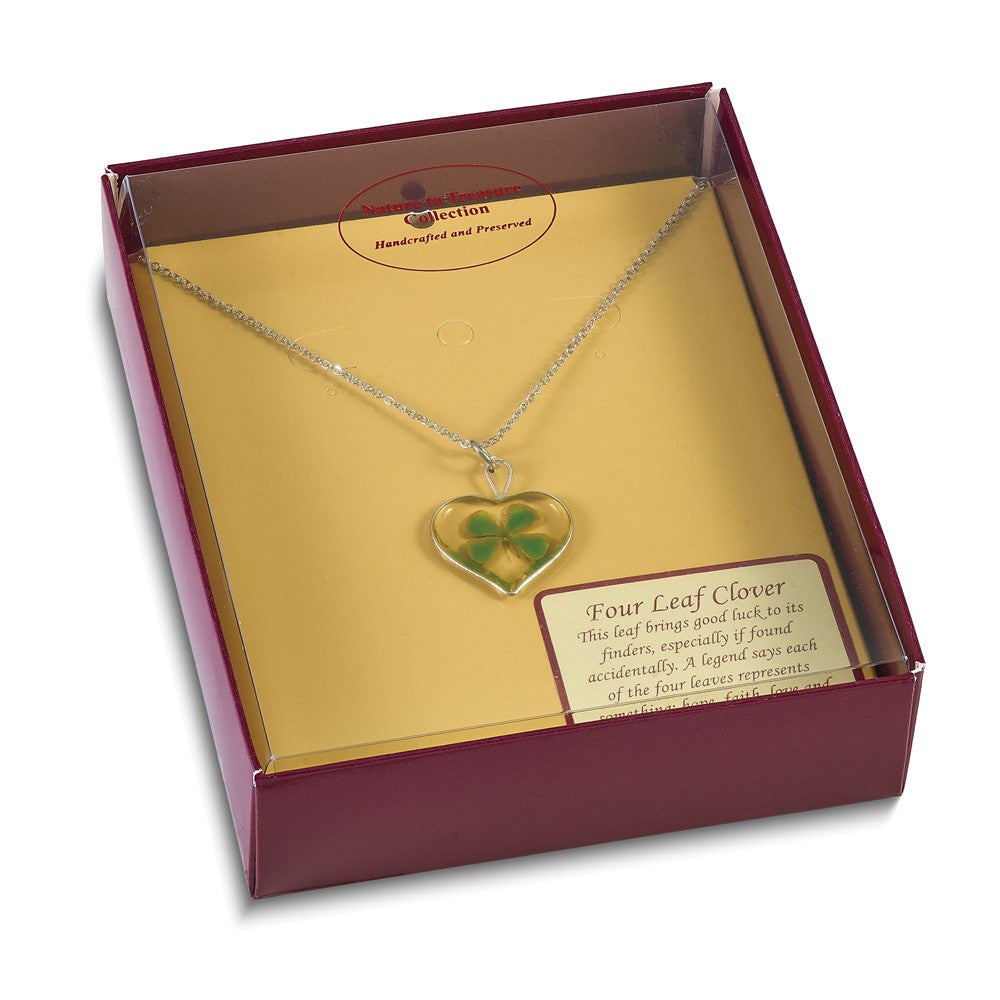 Silver Four Leaf Clover Necklace N476947