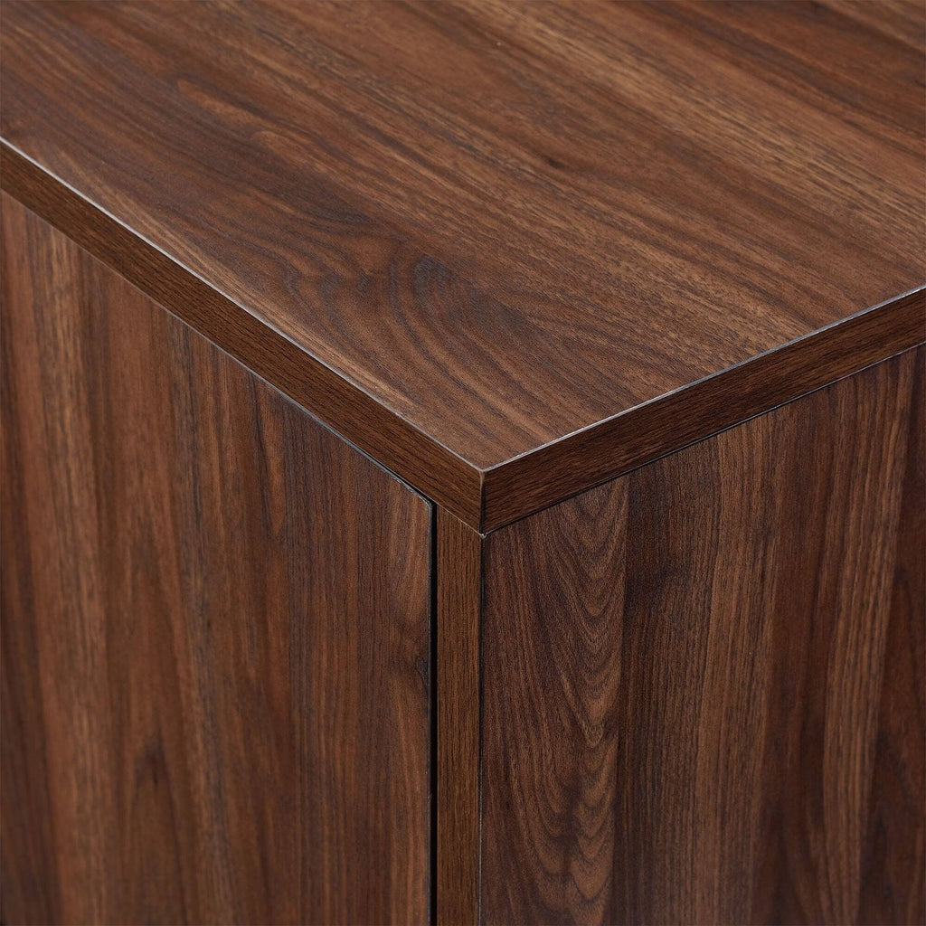 Mid-Century TV Console - Dark Walnut U8127