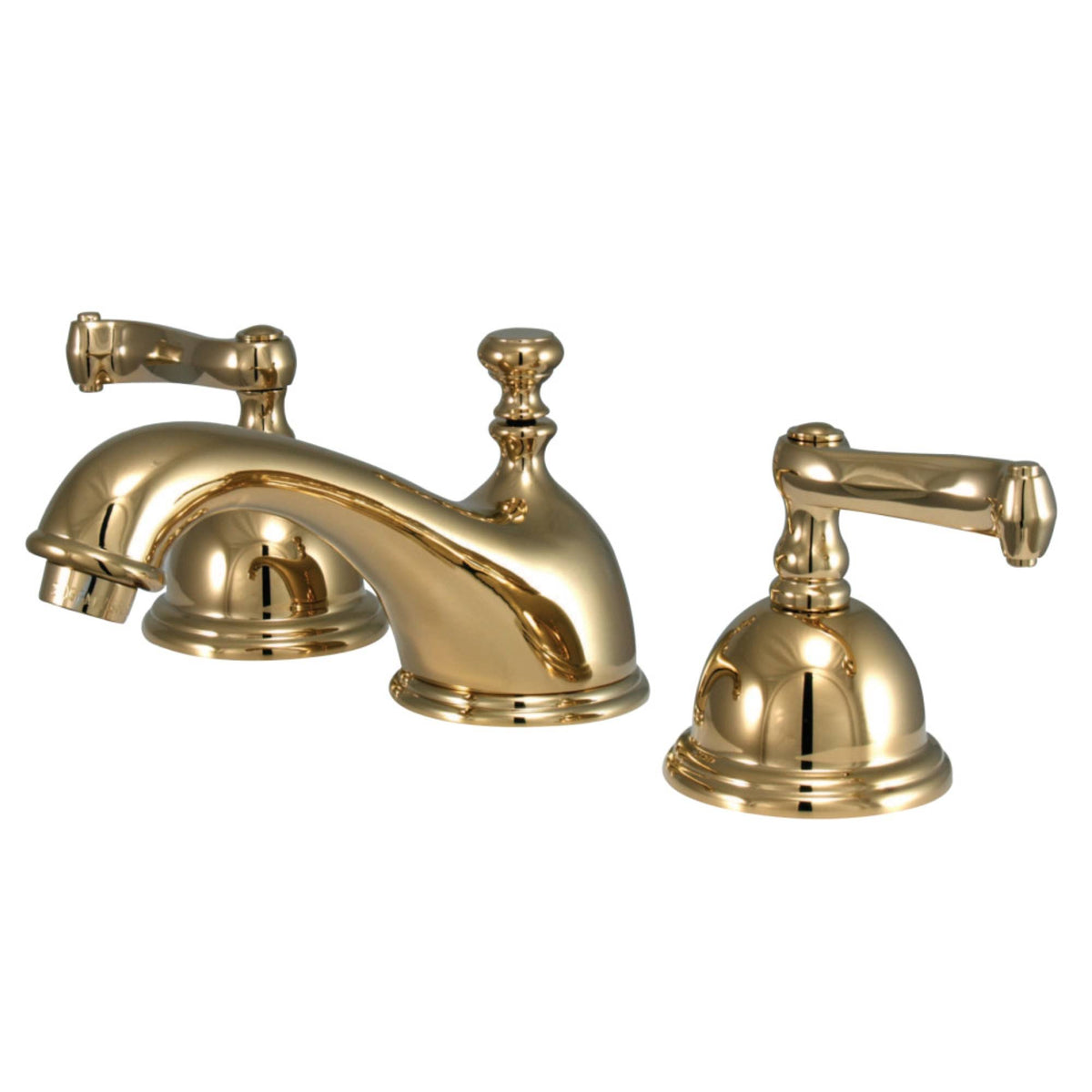 Polished Brass Widespread Bathroom Faucet C569