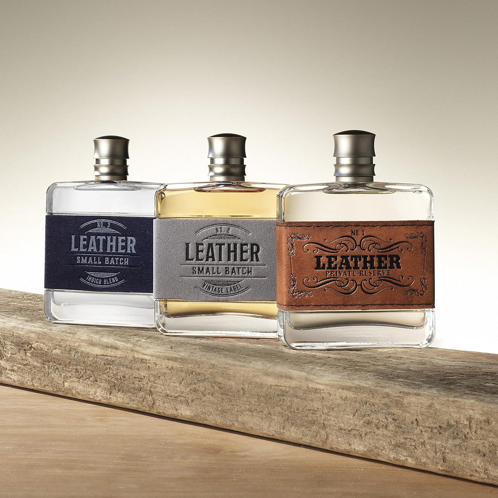 Leather Men's Cologne, Woody Notes - 3.4 oz 100 mL Pack of 2 S342862