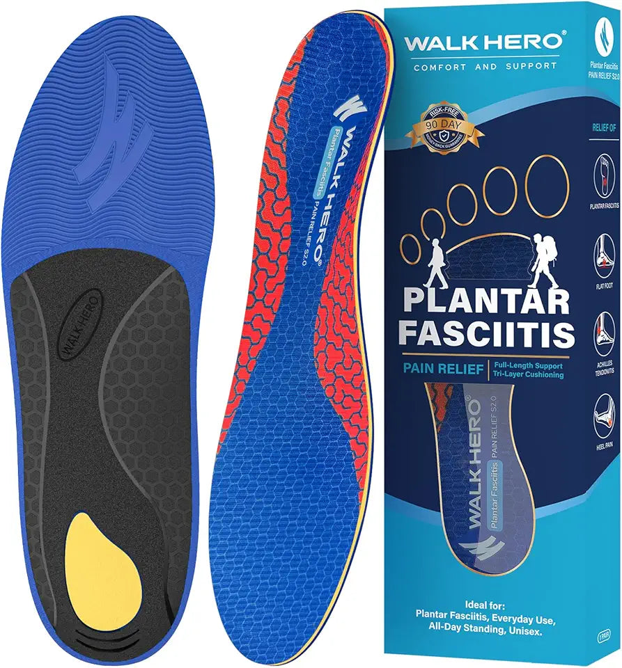 Arch Support Insoles for Men Women 10-10.5 D3999