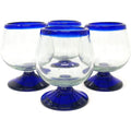 Hand Blown Cognac Snifter Glasses Set of 4 T600599