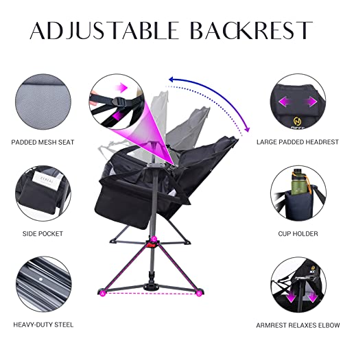 Camping Chair with Cup Holder and Side Pocket B1917