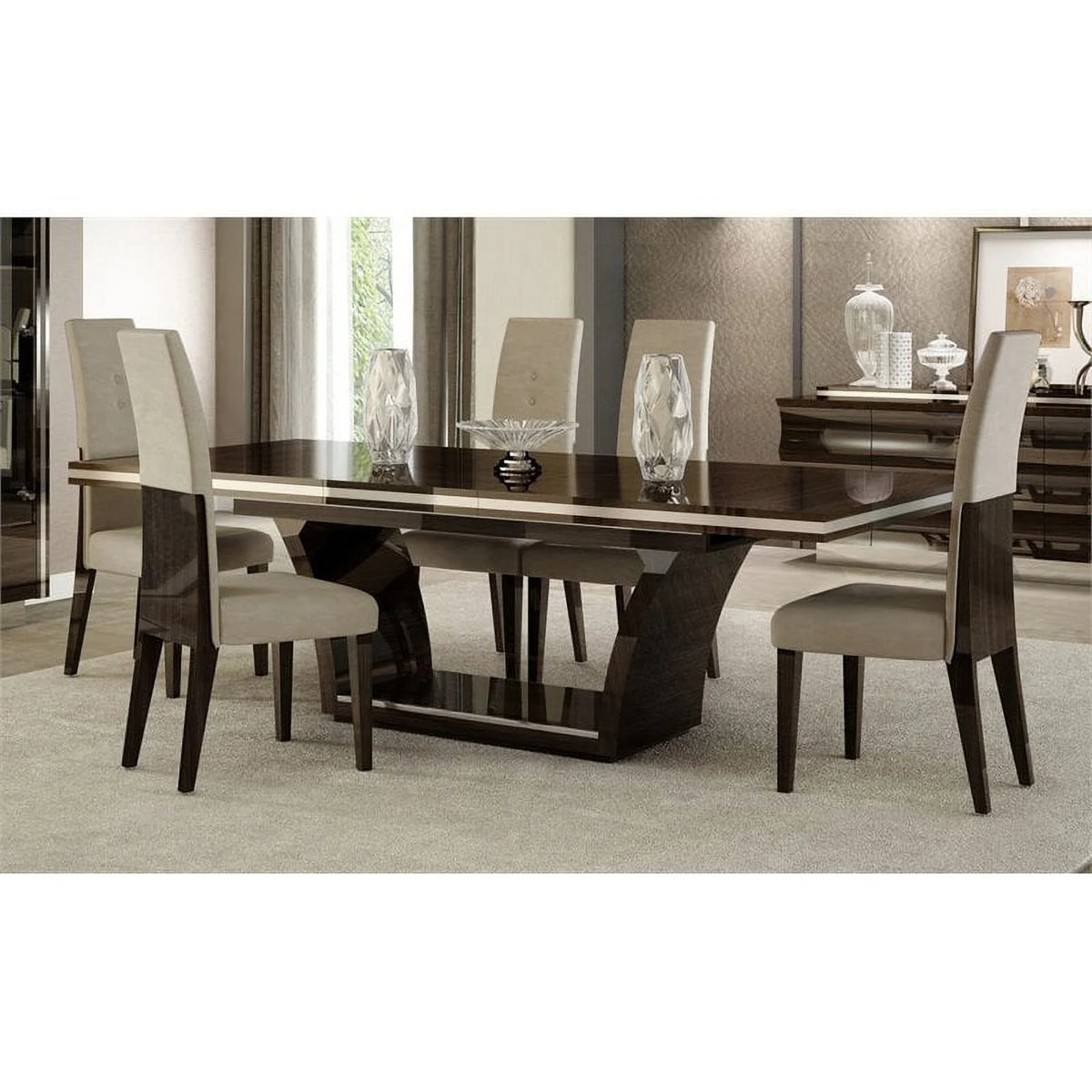 Modern Lacquer Wood Dining Table I386