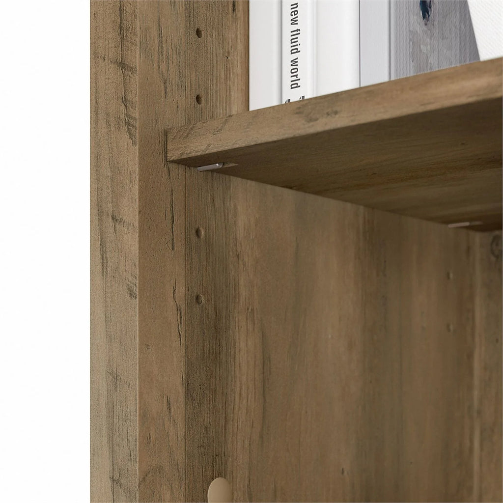 5 Shelf Engineered Wood Bookcase Set of 2 Q5404