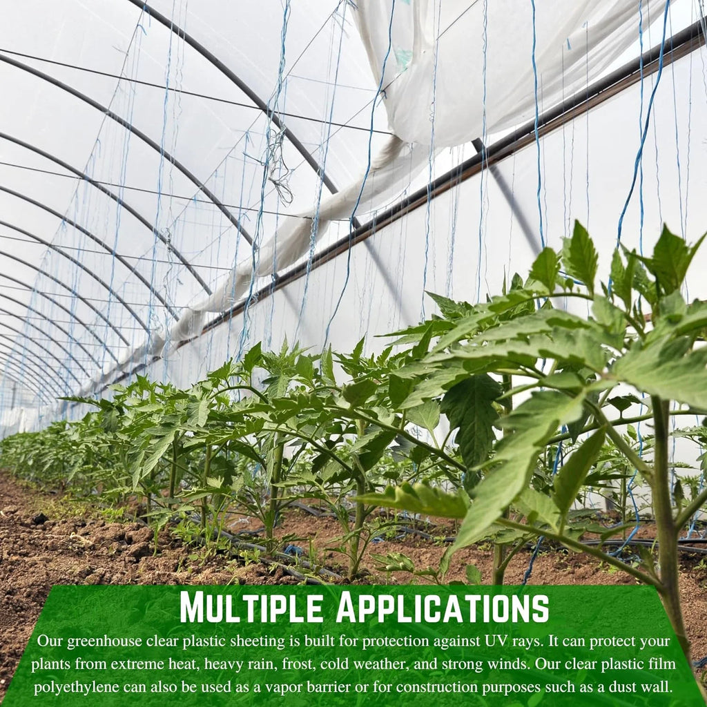 Clear 10 mil Greenhouse Plastic Sheeting (42' x 75') X54091