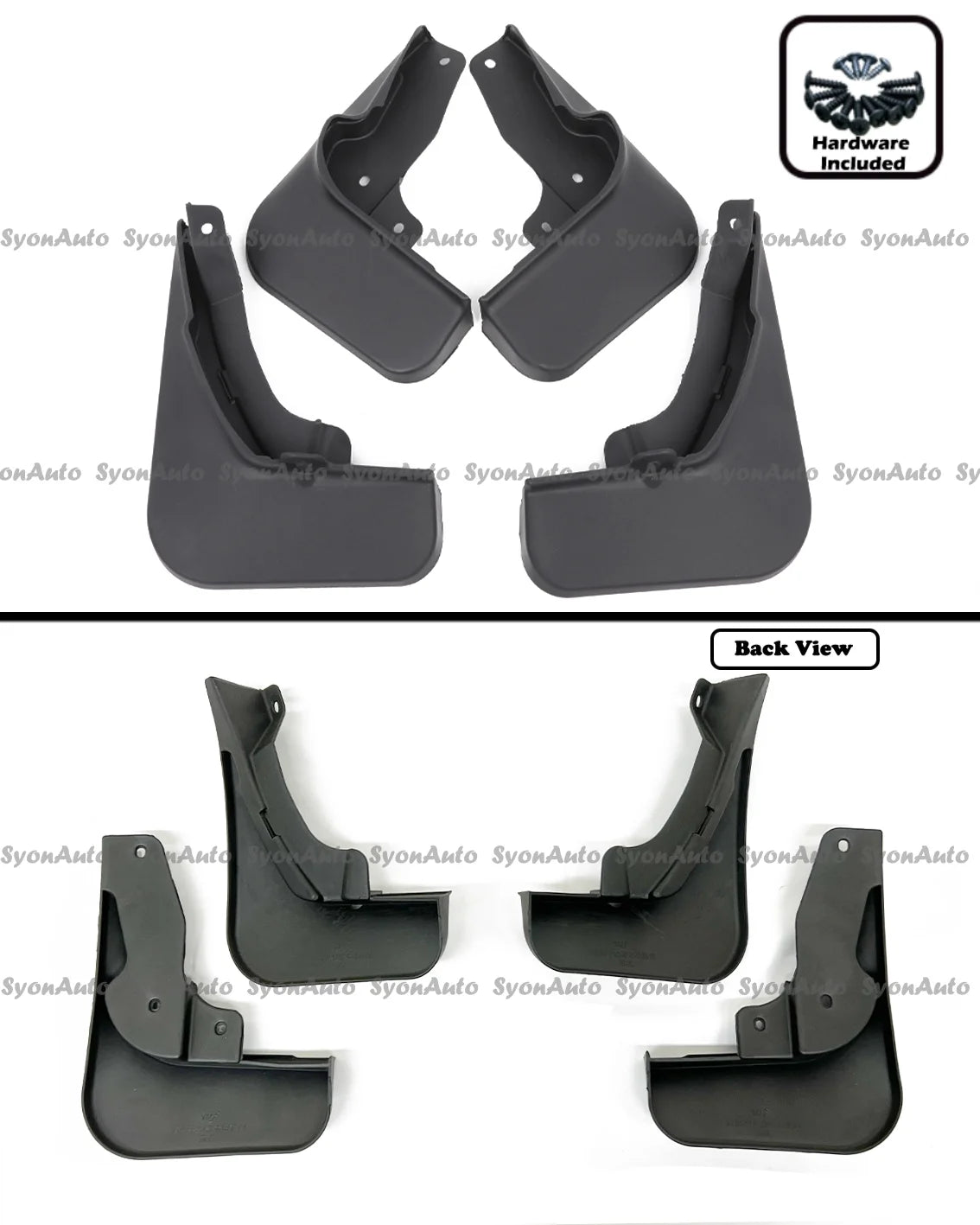 Mud Flaps Splash Guards Set of 4 V692