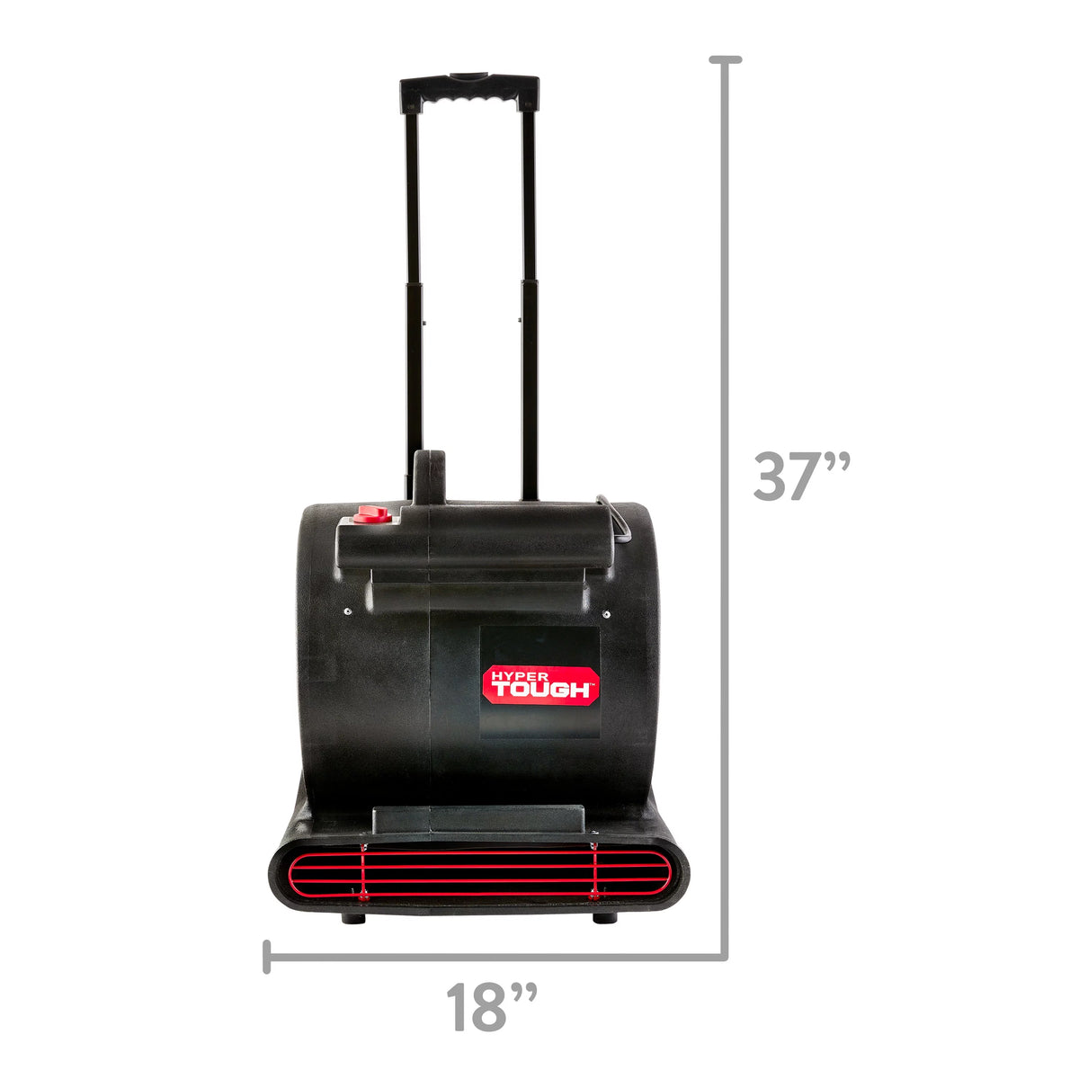 1 HP 3-Speed Utility Fan Air Mover Floor Dryer Black Z646810