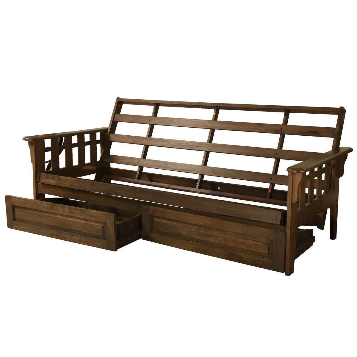 Wood Futon Frame with Storage P6284
