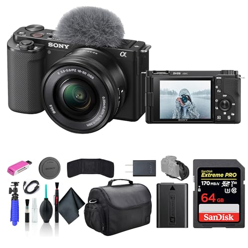 Black Mirrorless Camera with 16-50mm Lens N568