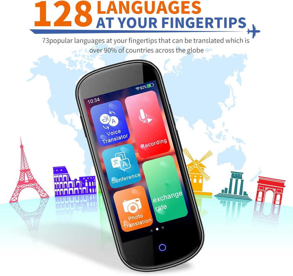 Portable Language Translator Device 128 Language with 4.0" HD Touch Screen L937