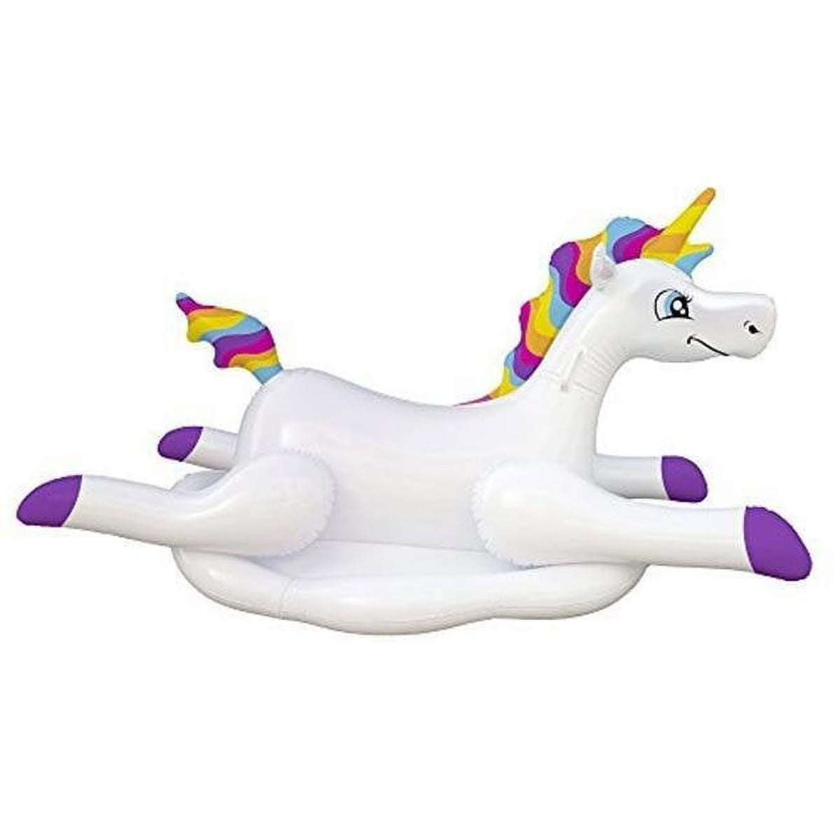 Rainbow Unicorn Inflatable Pool Float W5618