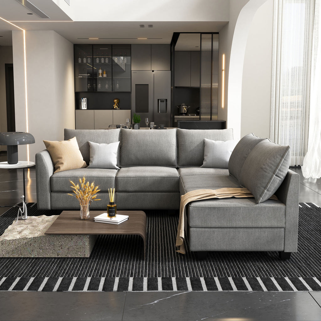 Grey Modular Couch with Storage C782018