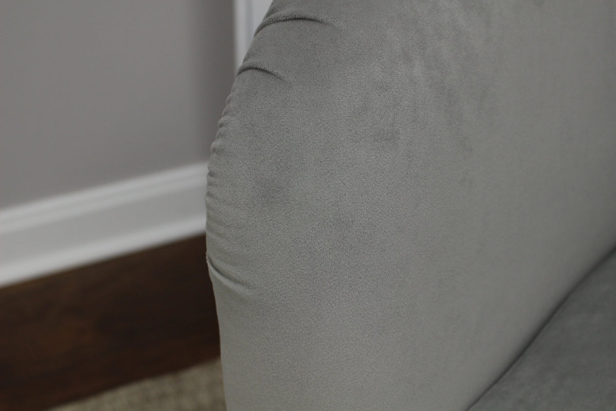 Dove Gray Microfiber Accent Chair J149