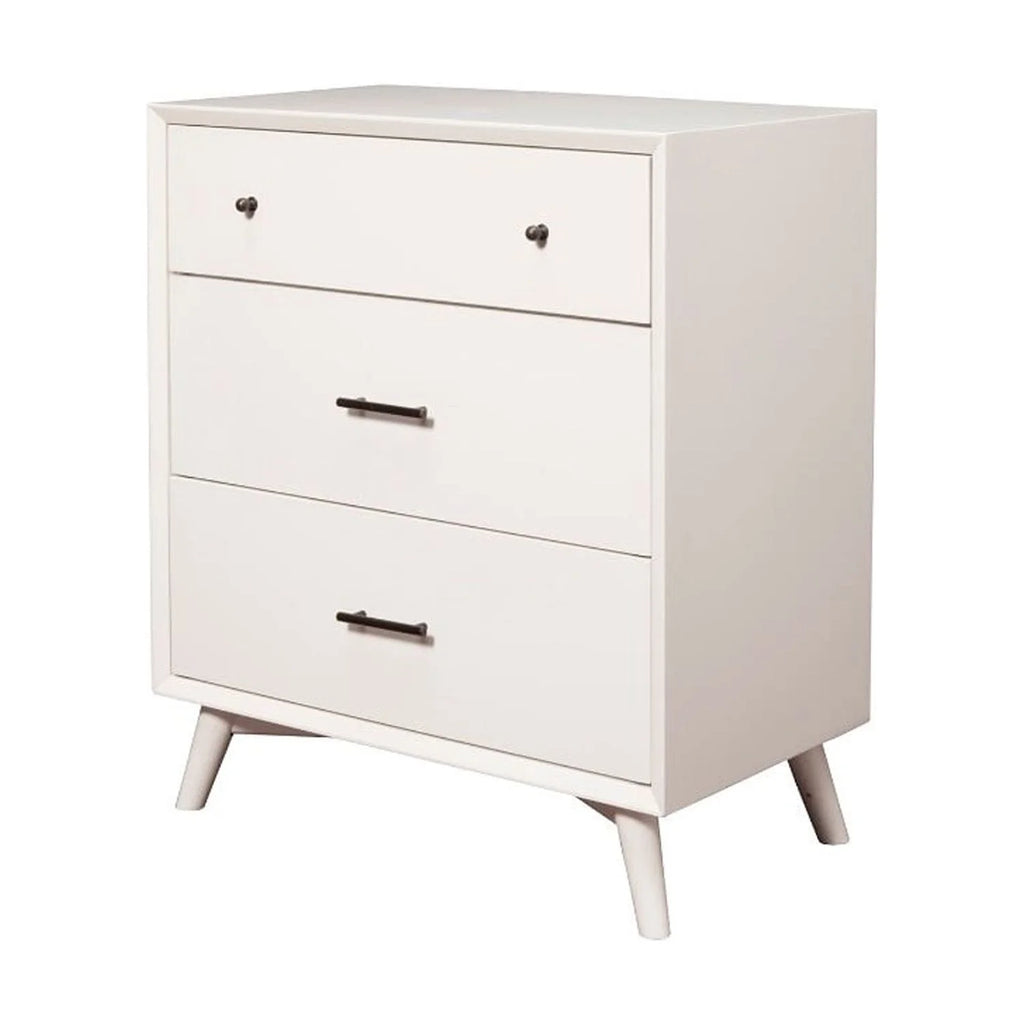 White Mahogany Wood Small Chest S40816
