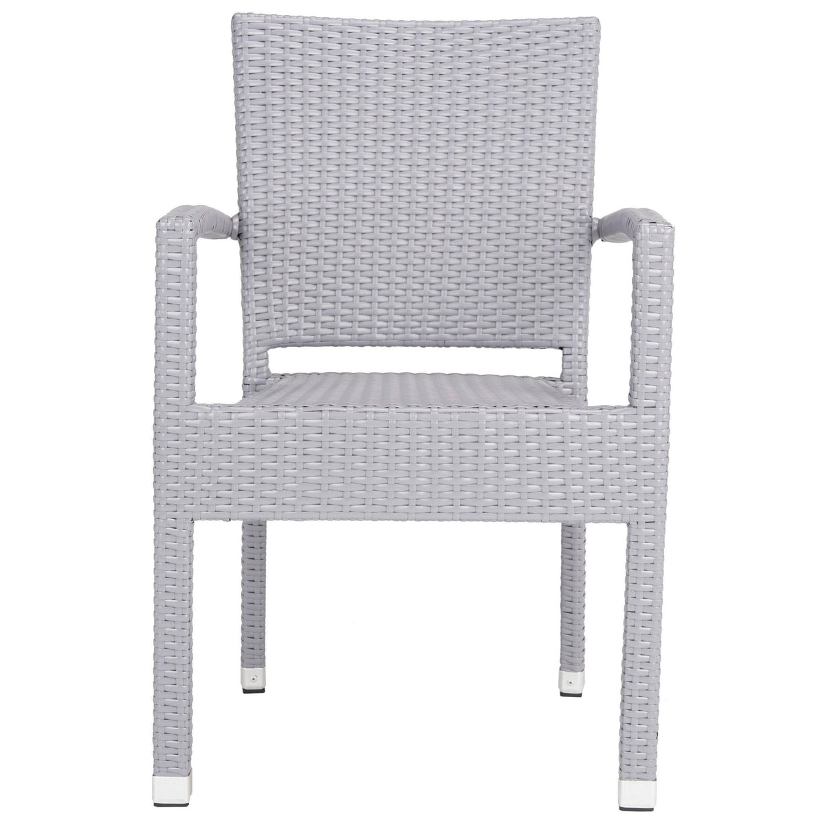 Stacking Arm Chair Grey Set of 2 V213