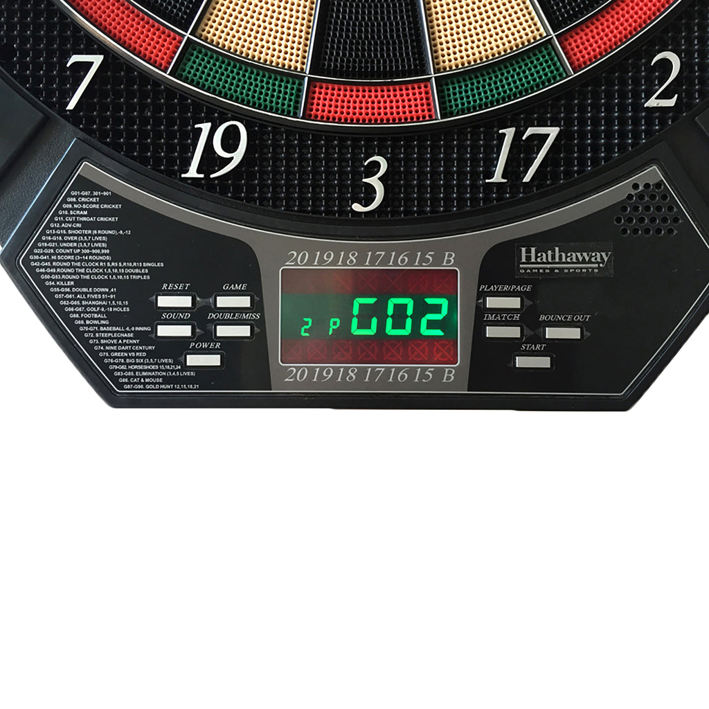 15.5-in Electronic Dartboard with 20 Games V8270