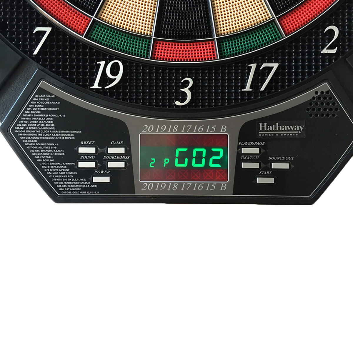 15.5-in Electronic Dartboard with 20 Games V8270