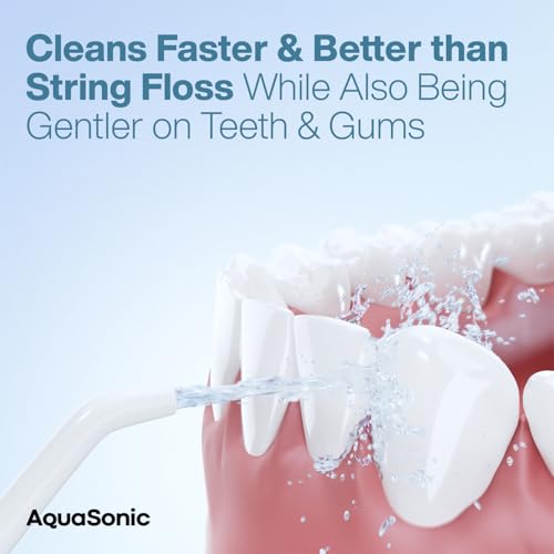 Cordless Rechargeable Waterproof Water Flosser with 5 Jet Tips F965732