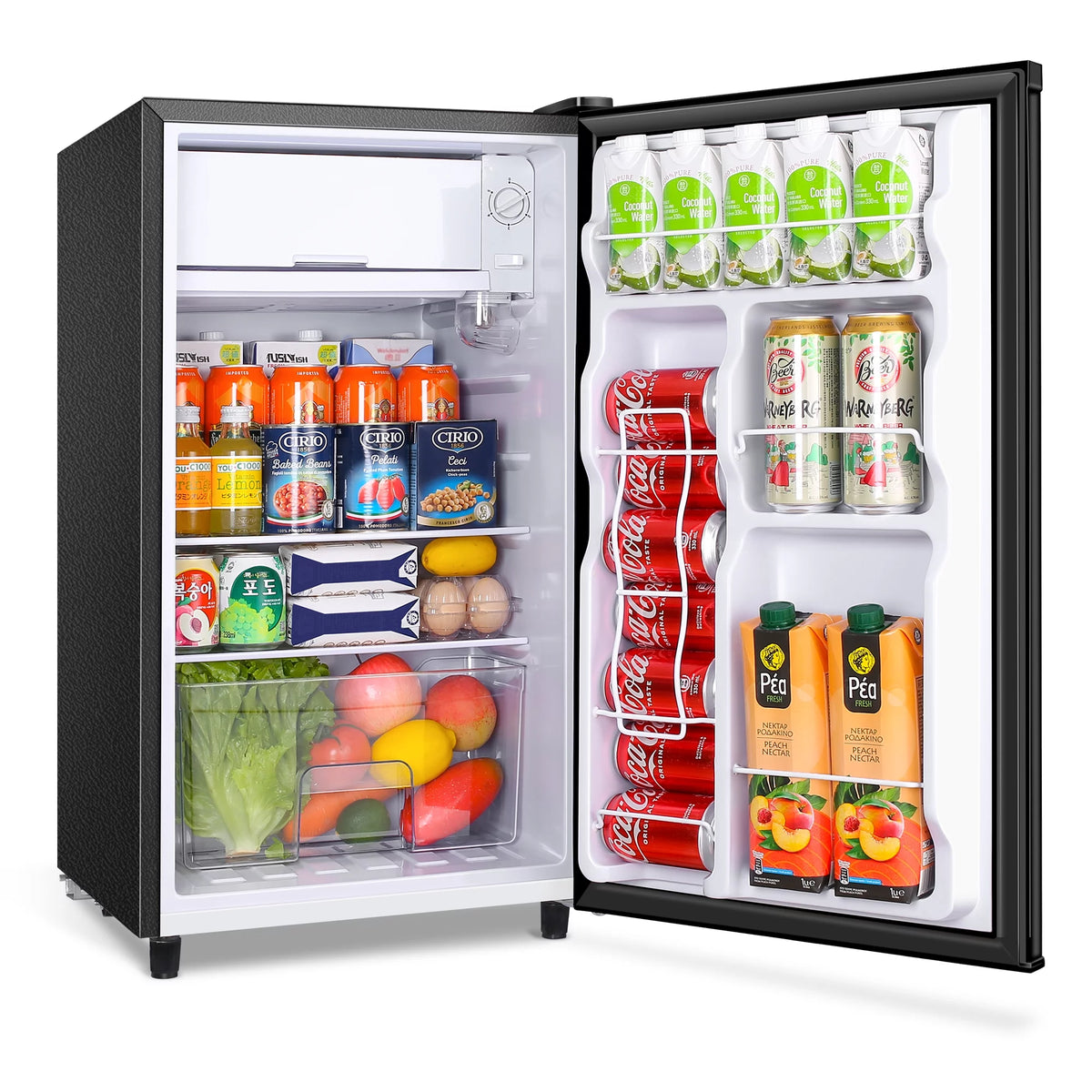 3.2 Cu ft Black One Door Mini Fridge L979