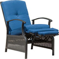 Adjustable Outdoor Recliner Chair with Removable Cushions B54204