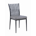 Set of 2 Contemporary Side Chair with Weave Back D3862