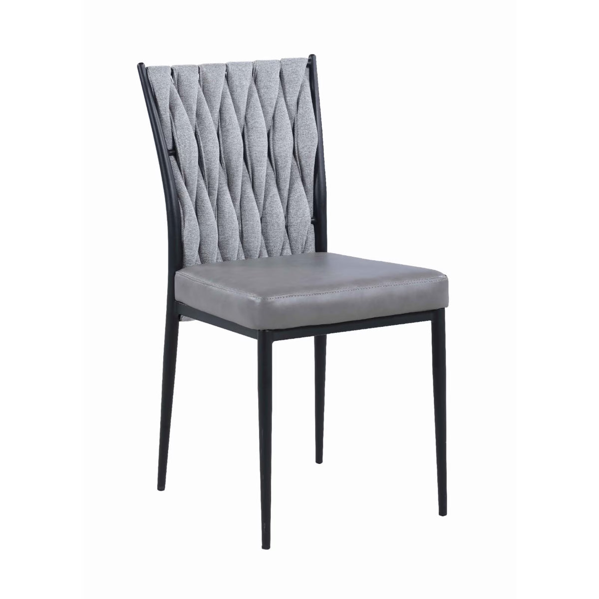 Set of 2 Contemporary Side Chair with Weave Back D3862