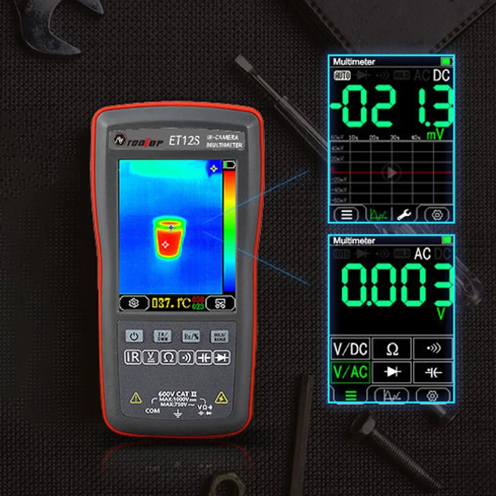 Multimeter with Thermal Imager, 2.8inch Color Display, 6000 Counts W5907